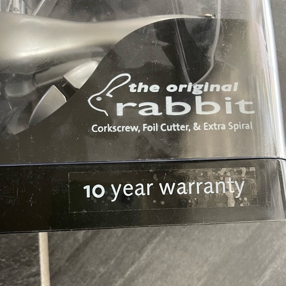 NWT!! Rabbit Corkscrew & Foil Cutter - Picture 4 of 5